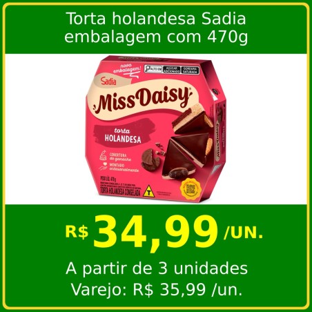 Torta holandesa Miss Daisy Sadia 470g