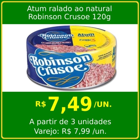 Atum ralado ao natural Robinson Crusoe 120g
