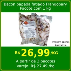 Bacon papada fatiado Frangobary - por quilo
