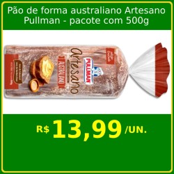 Pão de forma australiano Artesano Pullman 500g