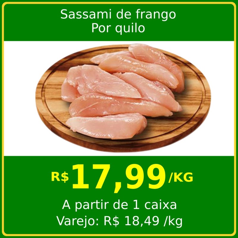 Sassami de Frango - Por quilo Sassami de Frango - Por quilo