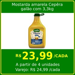 Mostarda amarela Cepêra galão 3,3kg