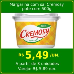 Margarina com sal Cremosy 500g