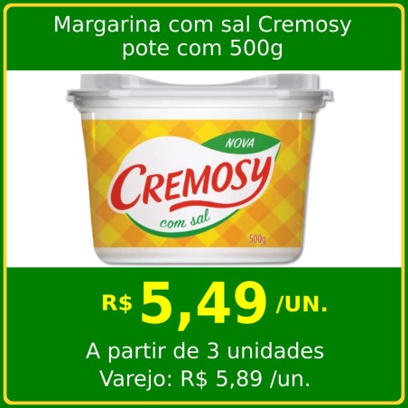 Margarina com sal Cremosy 500g