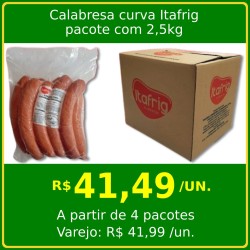 Calabresa curva Itafrig 2,5kg