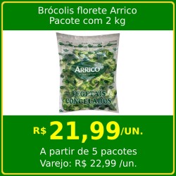 Brócolis Florete Congelado Arrico 2kg
