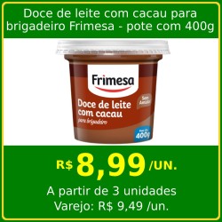 Doce de leite com cacau para brigadeiro Frimesa 400g