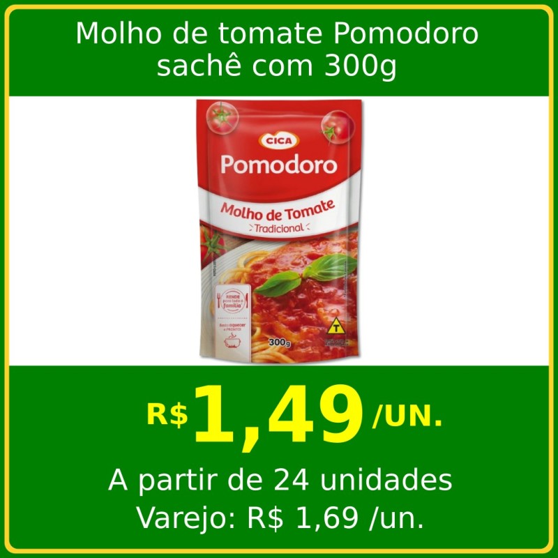 Molho de tomate Pomodoro 300g