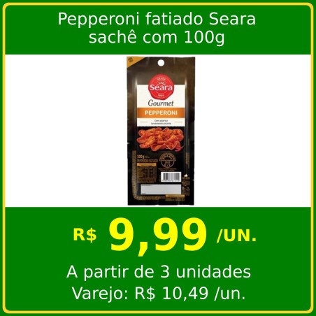 Pepperoni fatiado Seara 100g