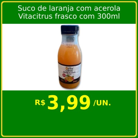 Suco de laranja com acerola Vitacitrus 300ml