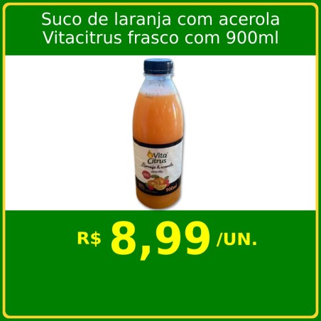 Suco de laranja com acerola Vitacitrus 900ml