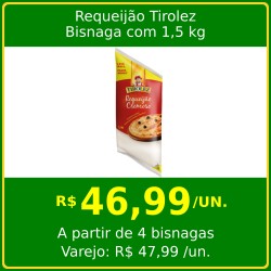 Requeijão Cremoso Tirolez - Bisnaga 1,5 kg