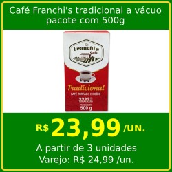 Café Franchi's tradicional a vácuo 500g