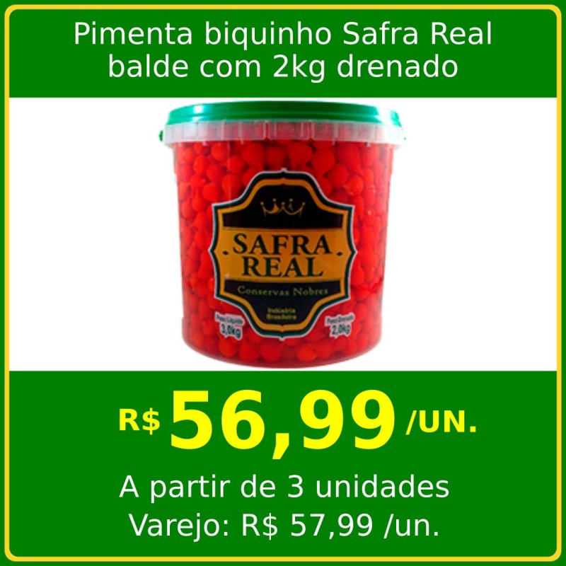 Pimenta biquinho Safra Real 2kg