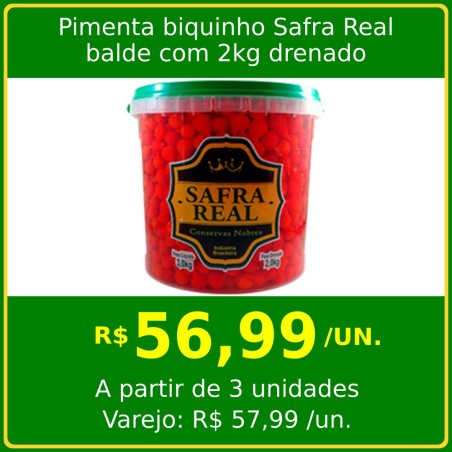 Pimenta biquinho Safra Real 2kg