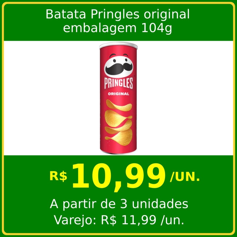 Batata Pringles original 104g