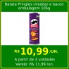 Batata Pringles cheddar e bacon 105g