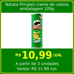 Batata Pringles creme de cebola 109g
