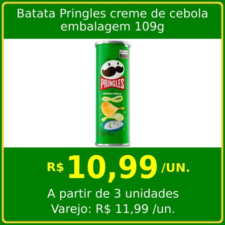 Batata Pringles creme de cebola 109g