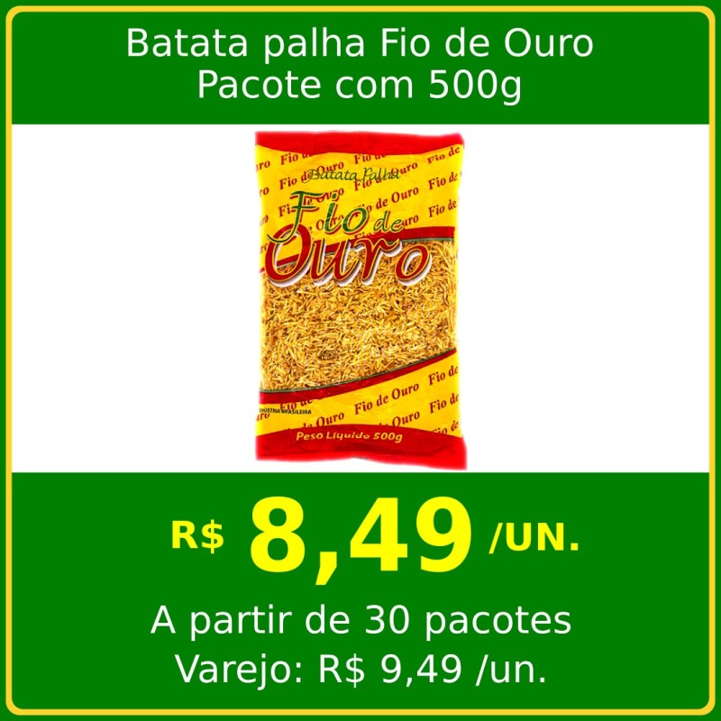Batata Palha Fio de Ouro 500g