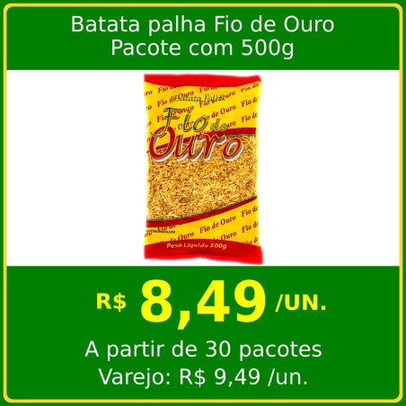 Batata Palha Fio de Ouro 500g