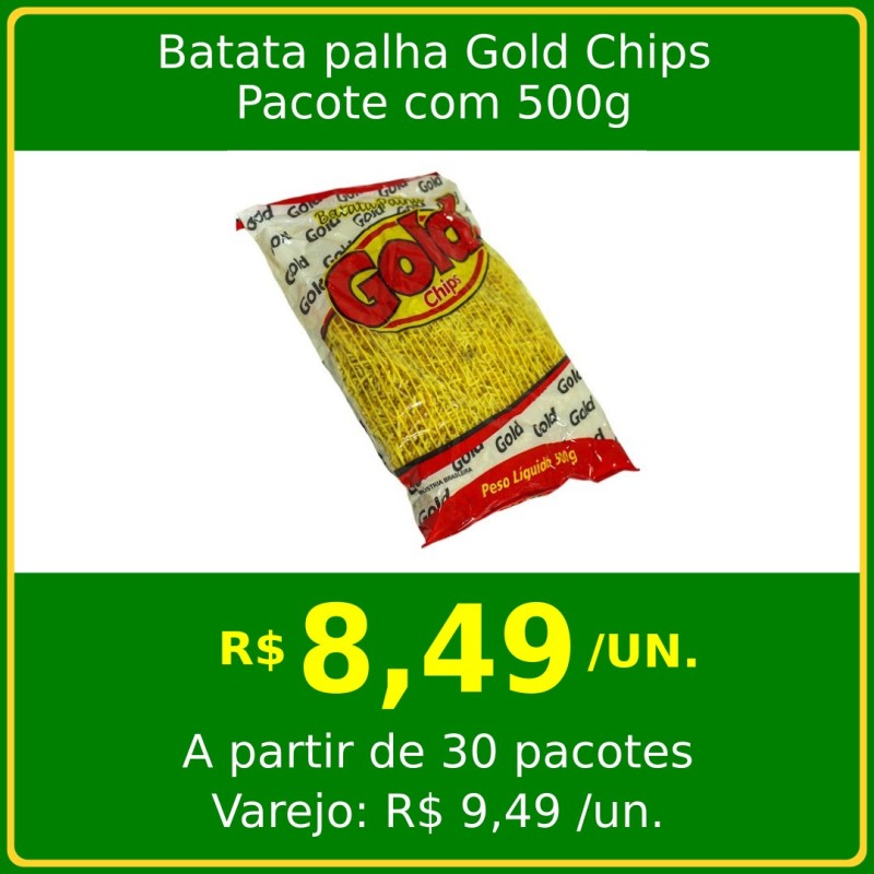 Batata Palha Gold Chips 500g