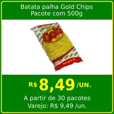 Batata Palha Gold Chips 500g