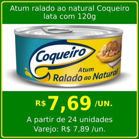 Atum ralado ao natural Coqueiro 120g