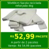 50x60cm sacola reciclada reforçada 4kg