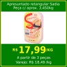 Apresuntado retangular Sadia - peça 3,450kg