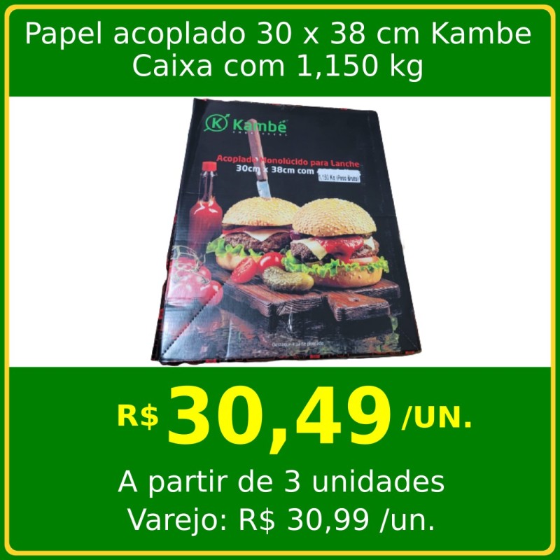 Papel Acoplado 30 x 38 cm Kambe 1,150 kg