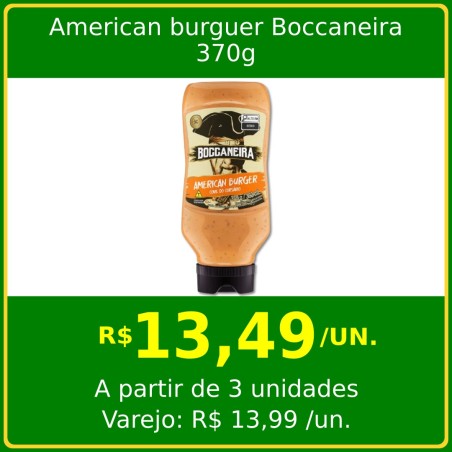 American burguer Boccaneira Ekma 370g