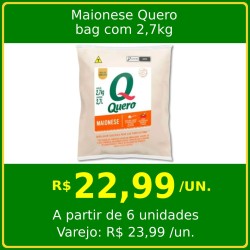Maionese Quero - bag com 2,7kg