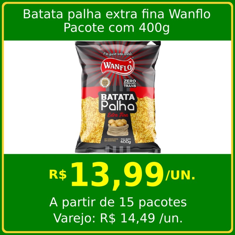 Batata Palha extra fina Wanflo 400g