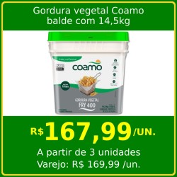Gordura vegetal Coamo 14,5kg