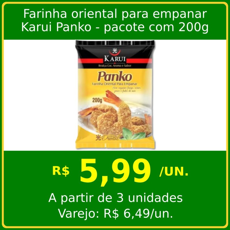 Farinha oriental para empanar Karui Panko 200g