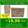 Caixa de sacos em papel semi kraft 23 x 14 cm 500 un