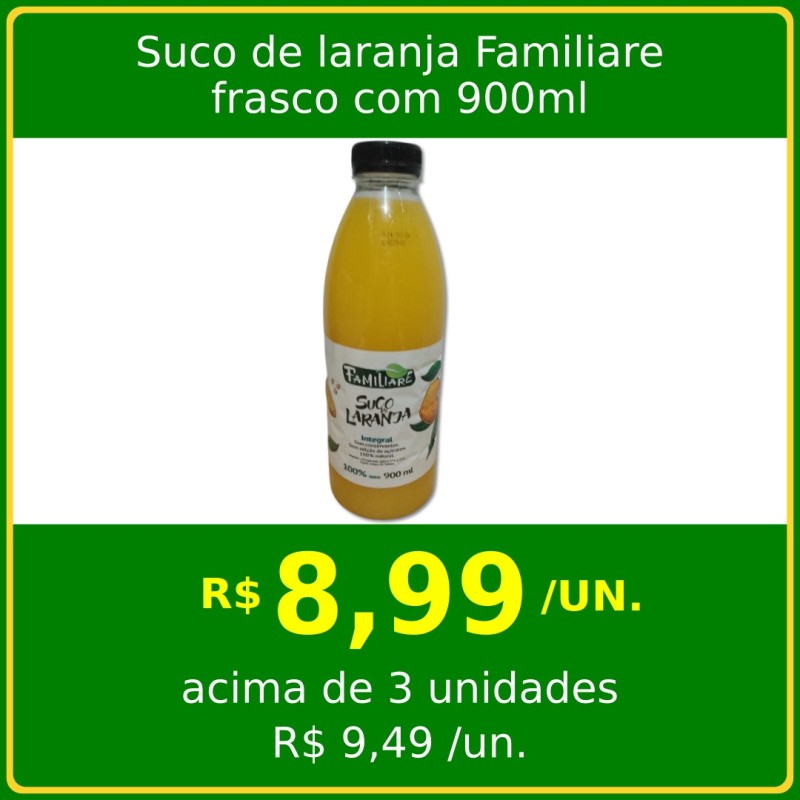 Suco de laranja Familiare 900ml