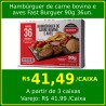 Hambúrguer de carne bovina e aves Fast Burguer 90g