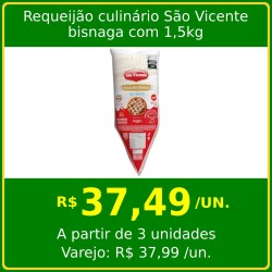 Requeijão culinário São Vicente 1,5kg