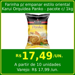 Farinha para empanar estilo oriental Karui Orquídea Panko 1kg