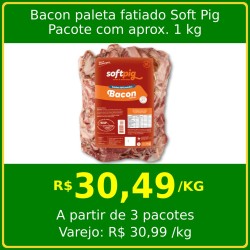 Bacon paleta fatiado Soft Pig 1kg
