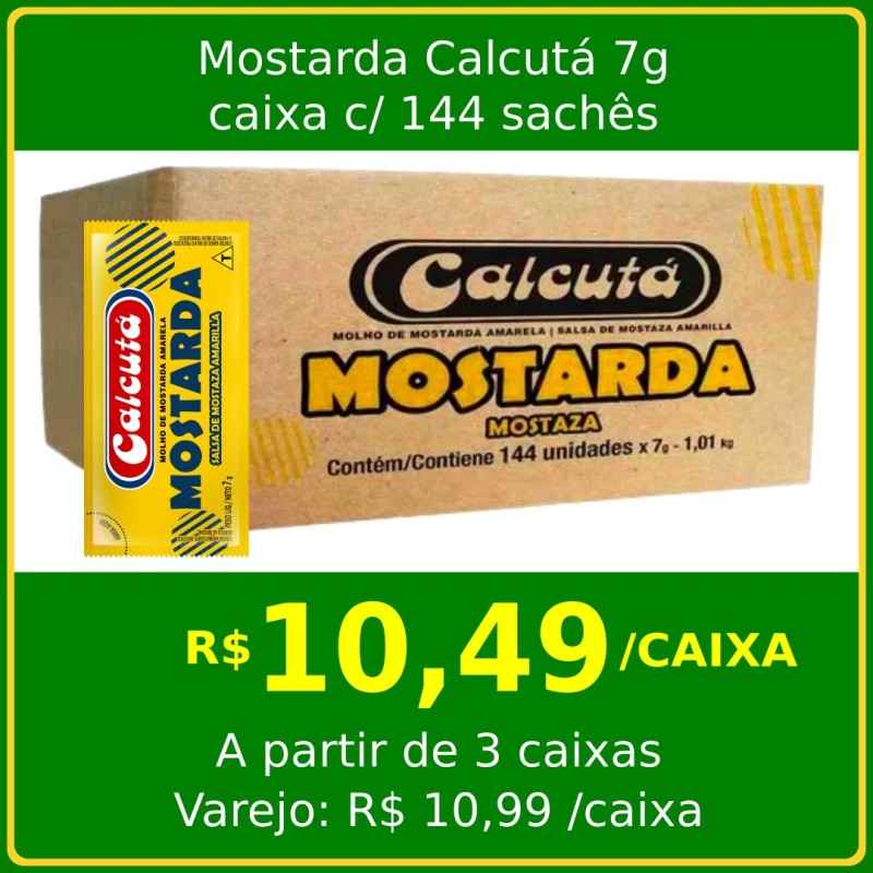 Mostarda Calcutá sachê 7g