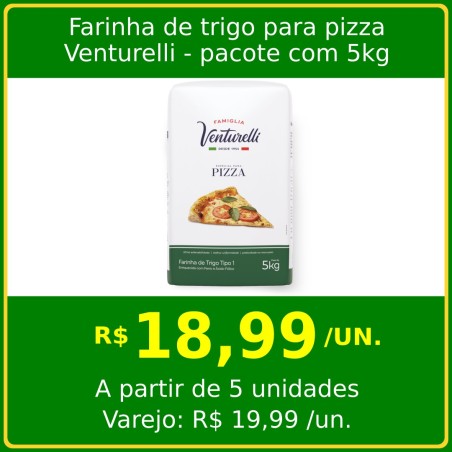 Farinha de trigo para pizza Venturelli 5kg