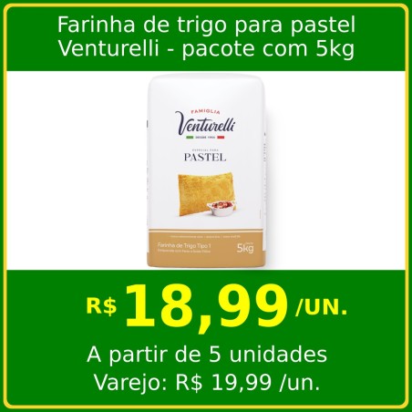 Farinha de trigo pastel Venturelli 5kg