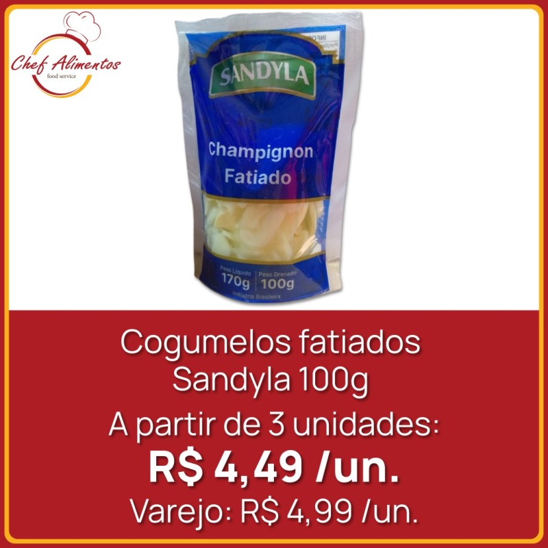 Cogumelos fatiados Sandyla 100g