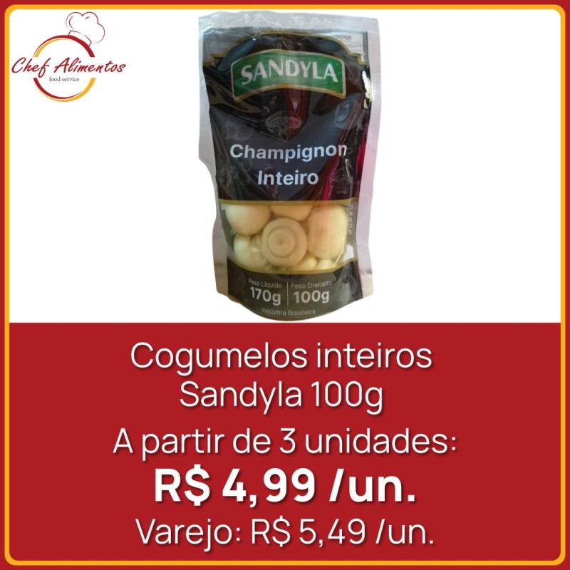 Cogumelos inteiros Sandyla 100g