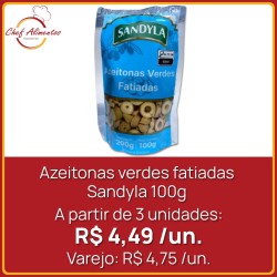Azeitonas verdes fatiadas Sandyla 100g