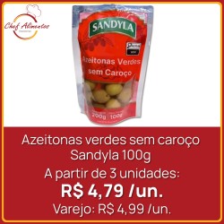 Azeitonas verdes sem caroço Sandyla 100g