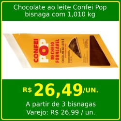 Chocolate ao leite Confei Pop 1,010kg